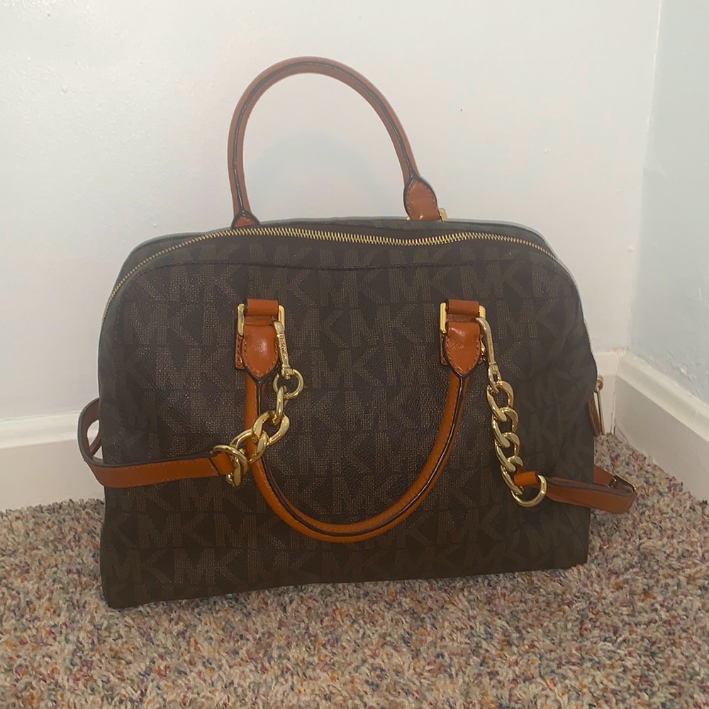 Michael Kors brown Large Satchel purse